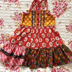 Matilda Jane Austin Rivers Knot Dress. VGUC. Girls size 4.